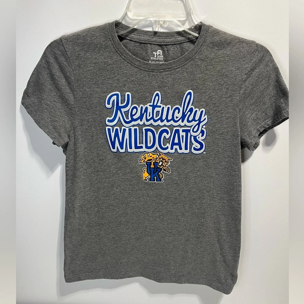 Kentucky Wildcats Gray Short Sleeve Tee Girls Size 14-16